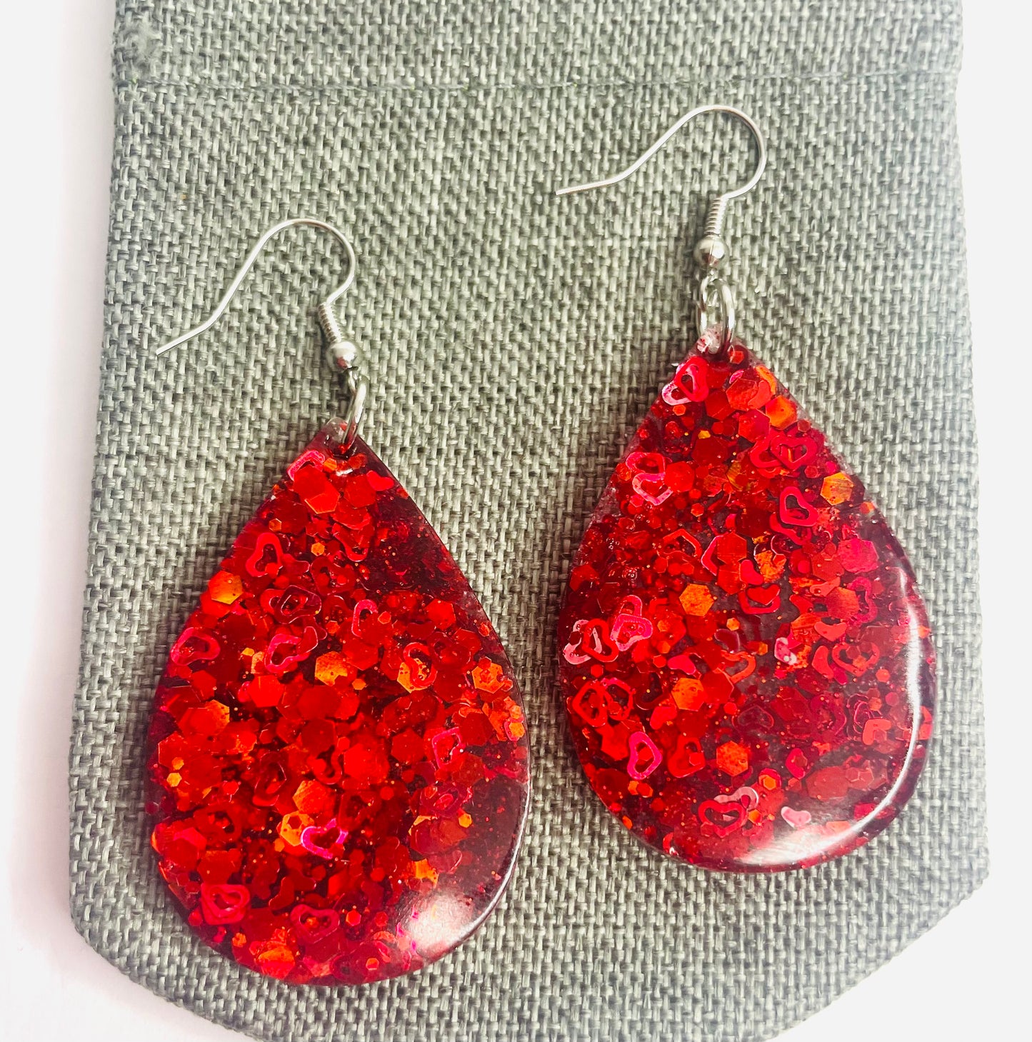 Red Roses Earrings