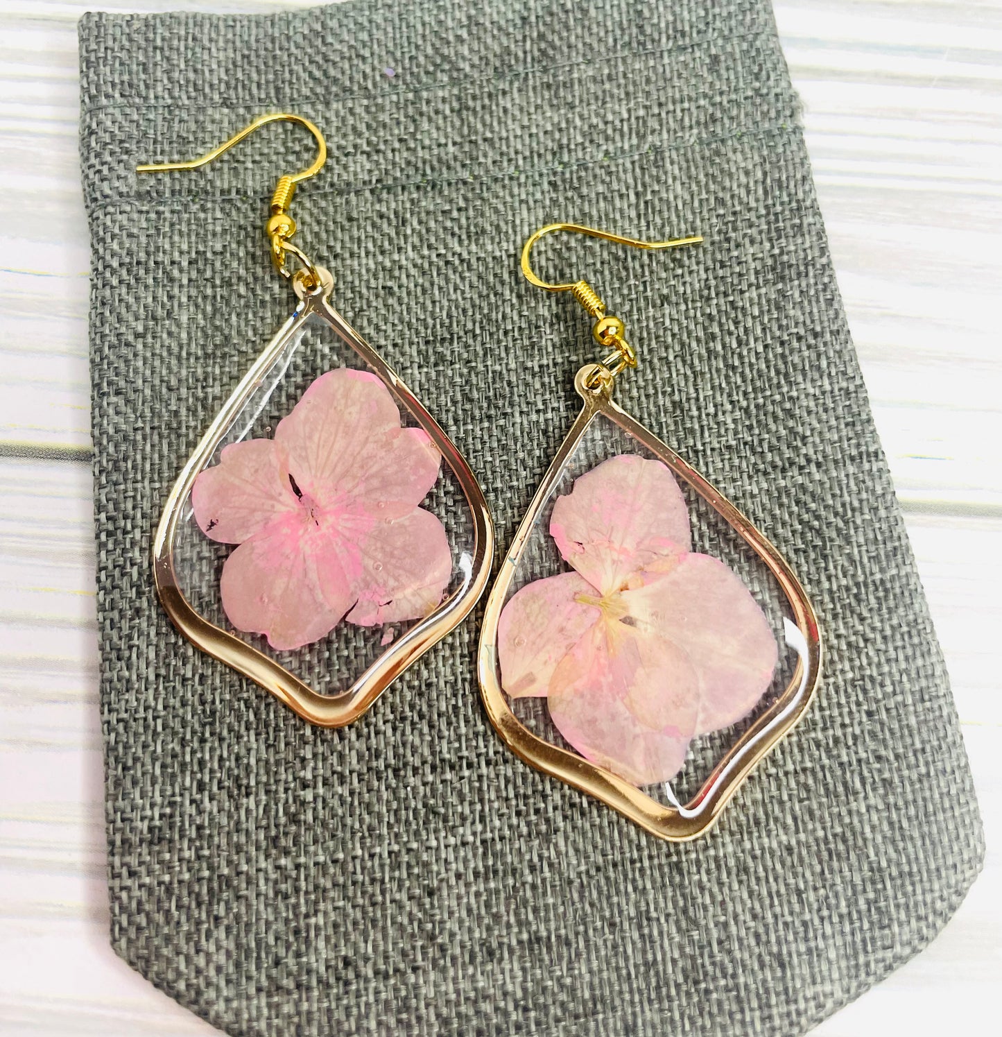 Pink and Sweet Gold Earring