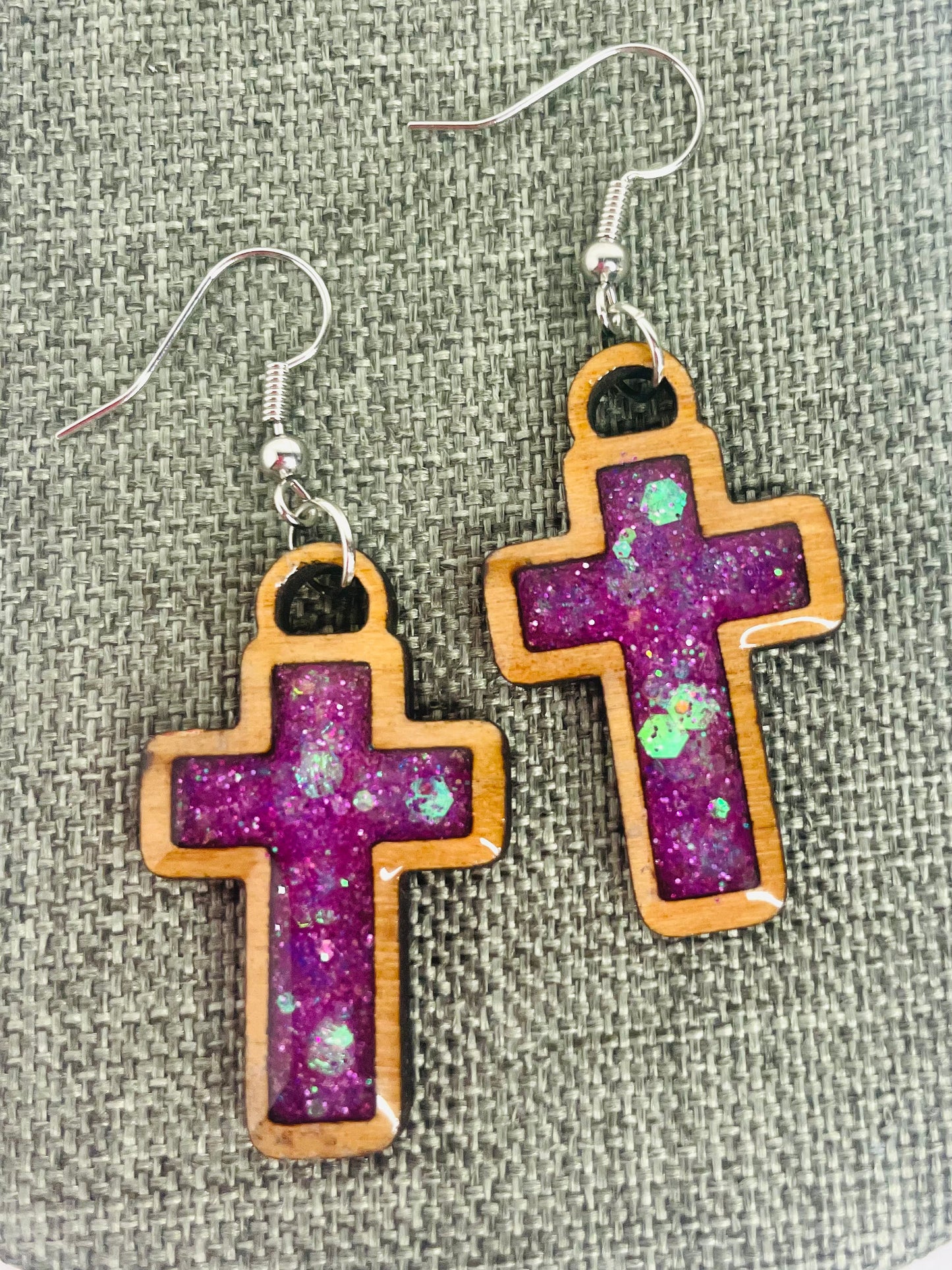 Purple Small Crosses