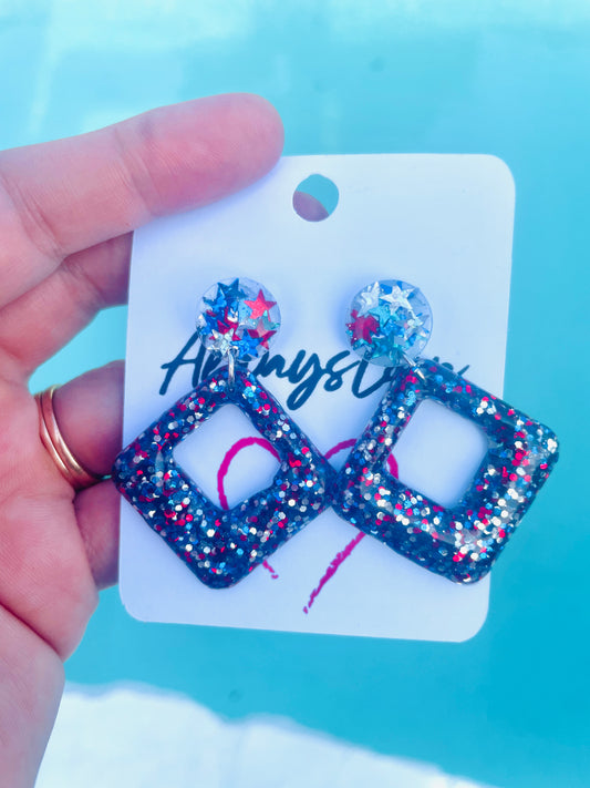 Fireworks Stud Dangles