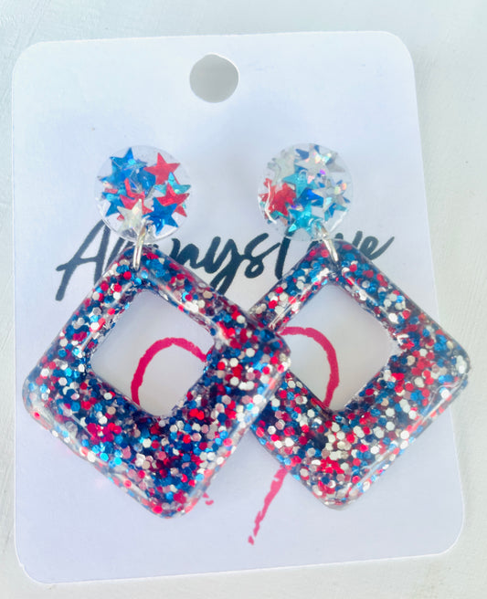 Fireworks Stud Dangles