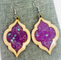 Purple Victorian Earrings