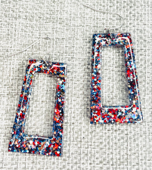 Glow in the Dark 4th of July Earrings