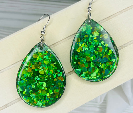St Patrick’s Day Teardrop Earrings