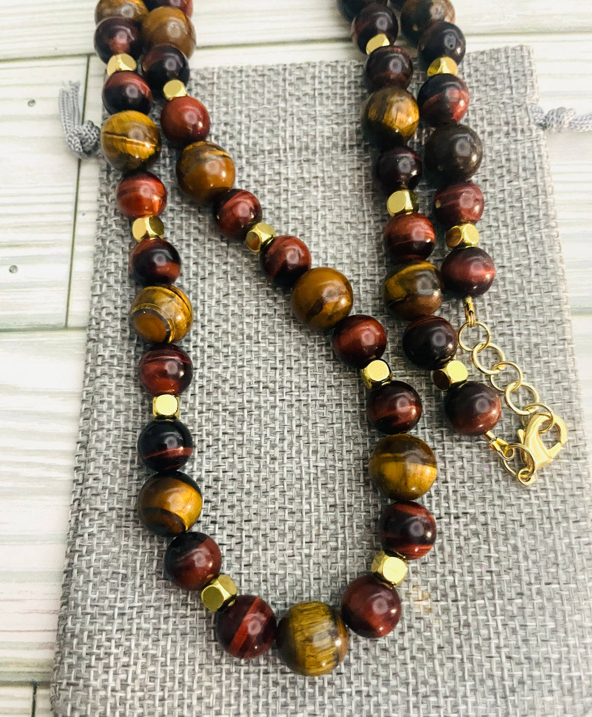 Tiger Eye Gemstone Necklace
